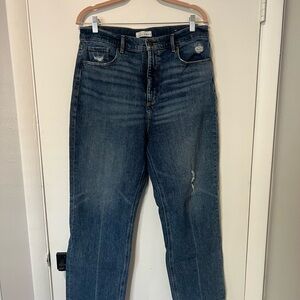 Lift 90s High Waist Straight Blue Denim Jeans